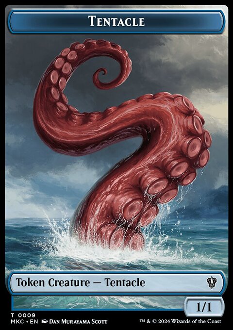 Tentacle // Koma's Coil Double-Sided Token [Murders at Karlov Manor Commander Tokens]