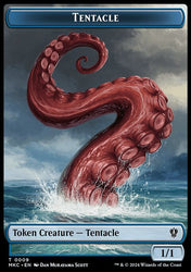 Tentacle // Koma's Coil Double-Sided Token [Murders at Karlov Manor Commander Tokens]