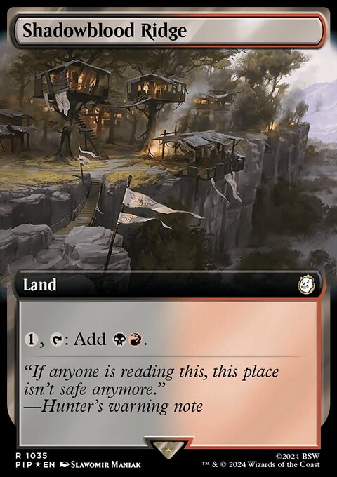 Shadowblood Ridge (Extended Art) (Surge Foil) [Fallout]