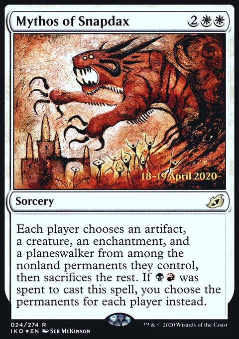Mythos of Snapdax [Ikoria: Lair of Behemoths Prerelease Promos]