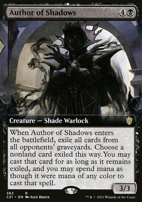 Author of Shadows (Extended Art) [Commander 2021]