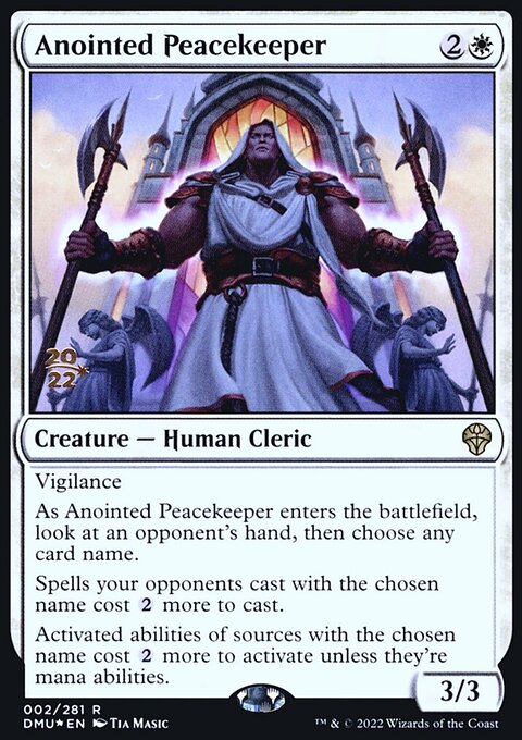 Anointed Peacekeeper [Dominaria United Prerelease Promos]