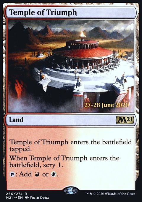 Temple of Triumph [Core Set 2021 Prerelease Promos]