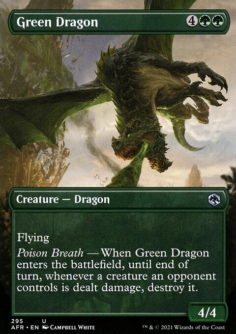 Green Dragon (Borderless Alternate Art) [Dungeons & Dragons: Adventures in the Forgotten Realms]