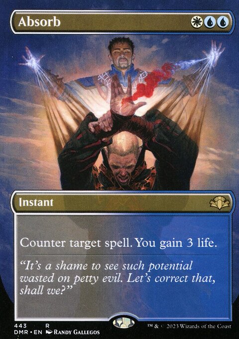 Absorb (Borderless Alternate Art) [Dominaria Remastered]