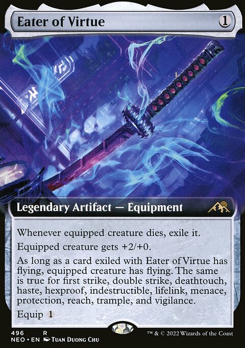 Eater of Virtue (Extended Art) [Kamigawa: Neon Dynasty]