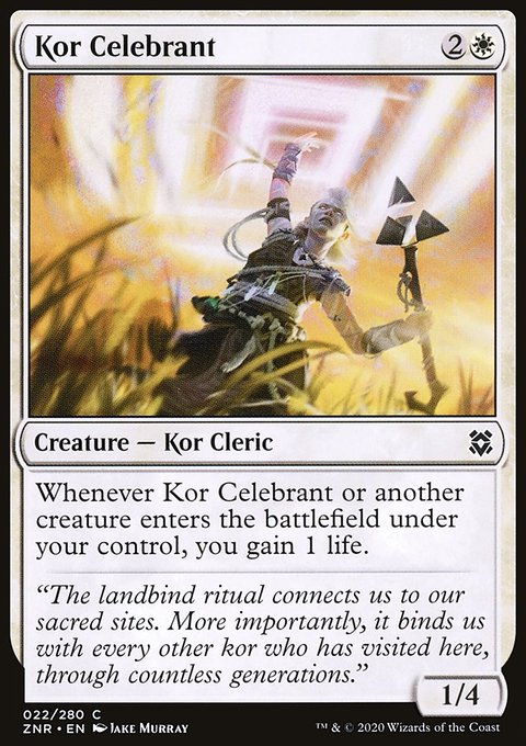 Kor Celebrant [Zendikar Rising]