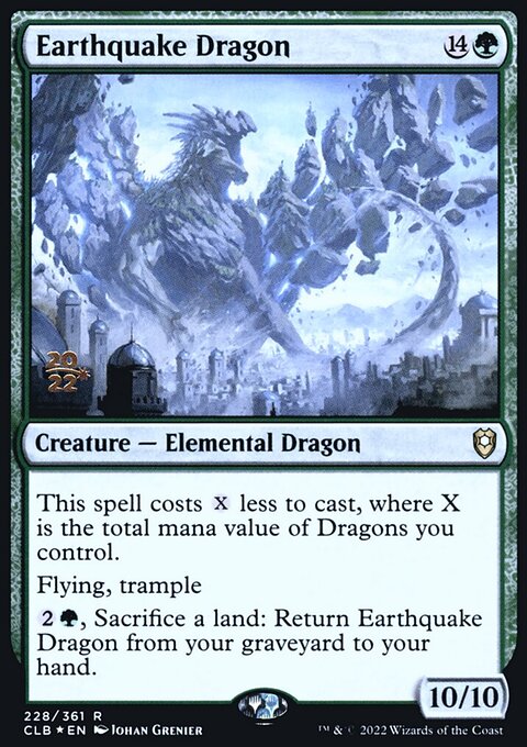 Earthquake Dragon [Commander Legends: Battle for Baldur's Gate Prerelease Promos]