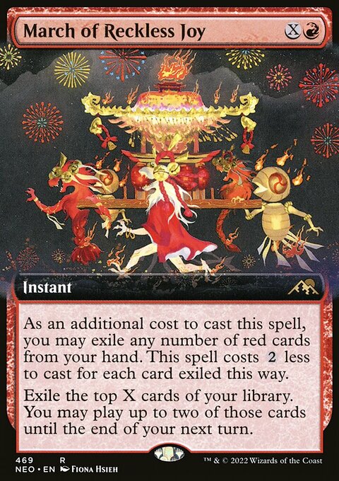 March of Reckless Joy (Extended Art) [Kamigawa: Neon Dynasty]