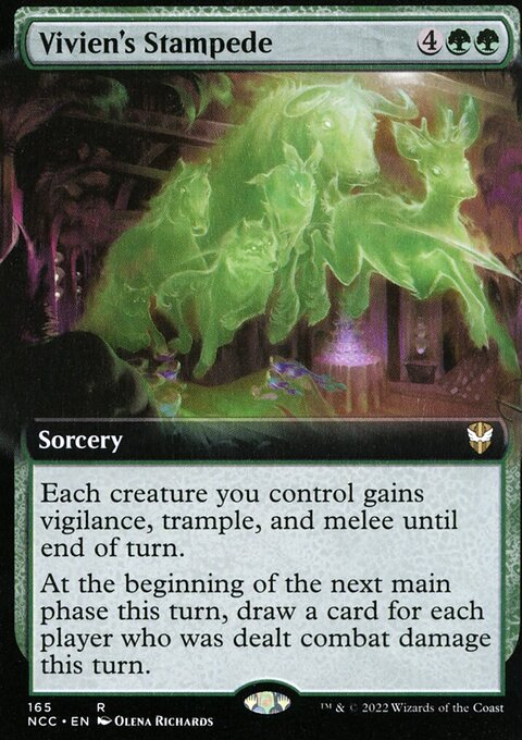 Vivien's Stampede (Extended Art) [Streets of New Capenna Commander]