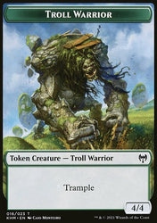 Treasure // Troll Warrior Double-Sided Token [Kaldheim Tokens]