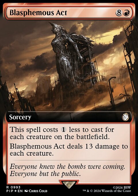 Blasphemous Act (Extended Art) (Surge Foil) [Fallout]