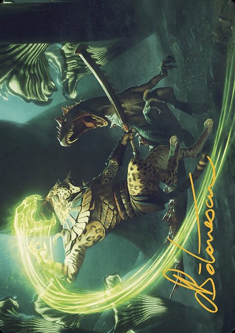 Contest of Claws Art Card [The Lost Caverns of Ixalan Art Series]