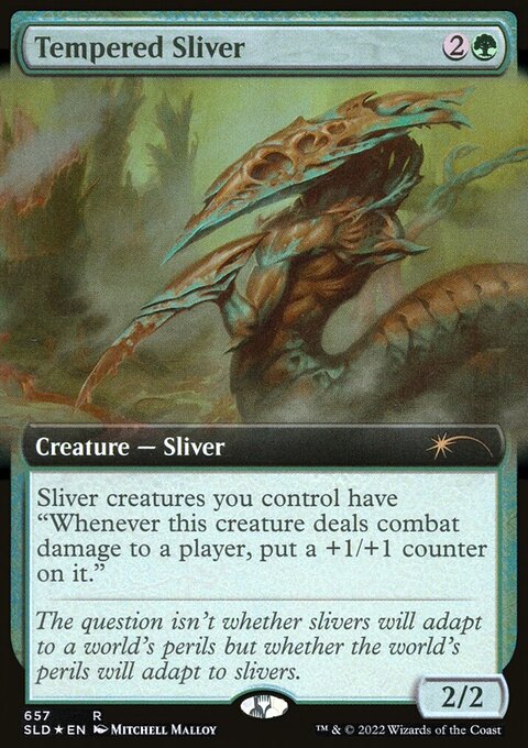 Tempered Sliver (Extended Art) [Secret Lair Drop Promos]