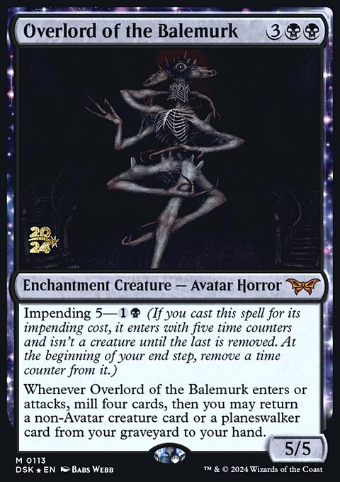 Overlord of the Balemurk [Duskmourn: House of Horror Prerelease Promos]