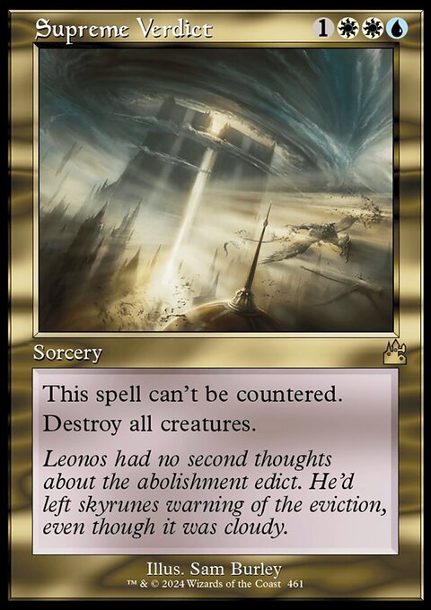 Supreme Verdict (Retro Frame) [Ravnica Remastered]