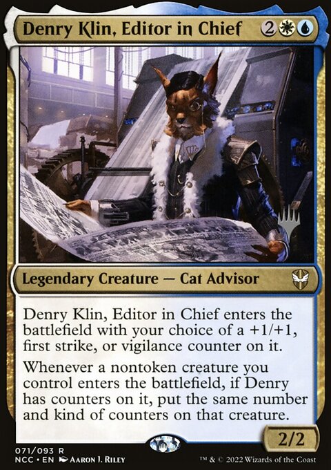 Denry Klin, Editor in Chief (Promo Pack) [Streets of New Capenna Commander Promos]