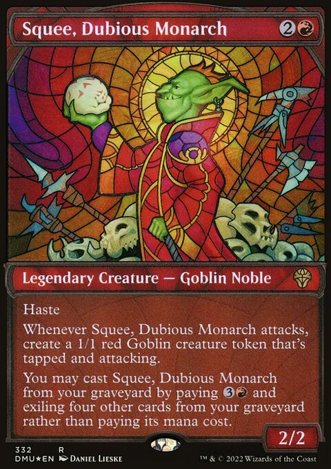 Squee, Dubious Monarch (Showcase Textured) [Dominaria United]