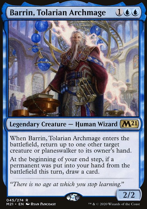 Barrin, Tolarian Archmage [Core Set 2021 Prerelease Promos]