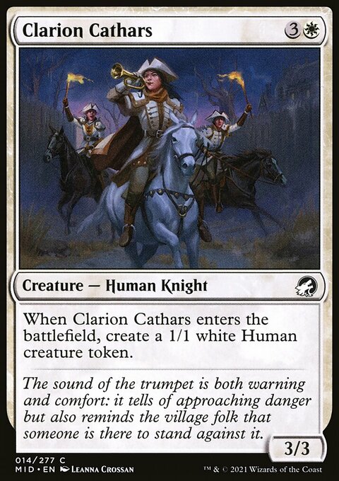 Clarion Cathars [Innistrad: Midnight Hunt]