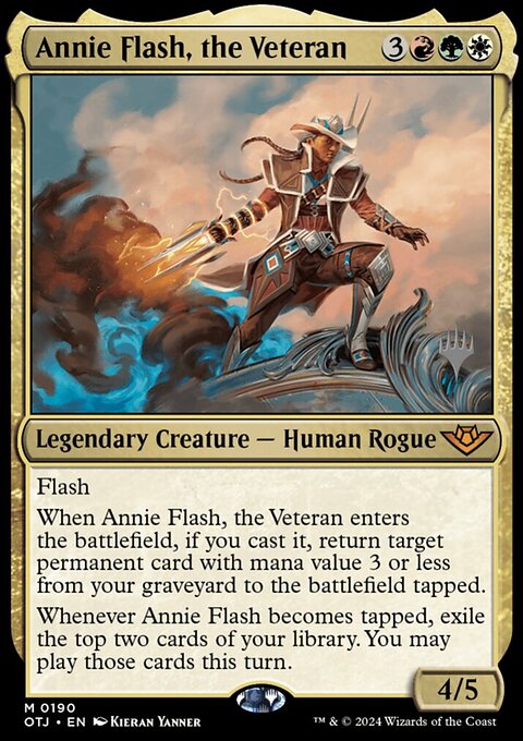 Annie Flash, the Veteran (Promo Pack) [Outlaws of Thunder Junction Promos]