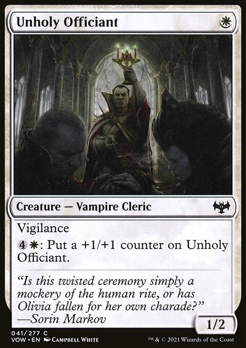 Unholy Officiant [Innistrad: Crimson Vow]