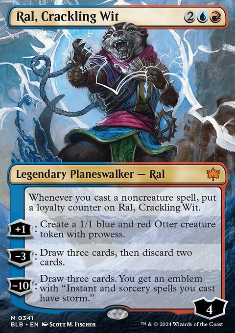 Ral, Crackling Wit (Borderless) [Bloomburrow]