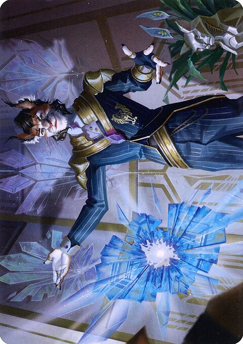 Kros, Defense Contractor Art Card (Gold-Stamped Signature) [Streets of New Capenna Art Series]