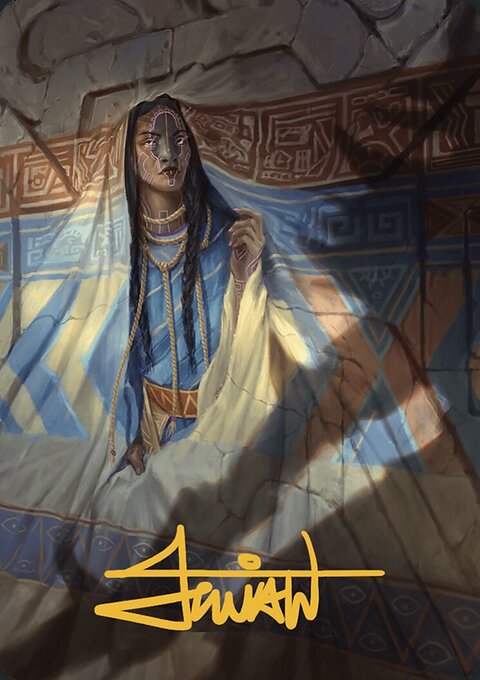 Whispersilk Cloak Art Card [The Lost Caverns of Ixalan Art Series]