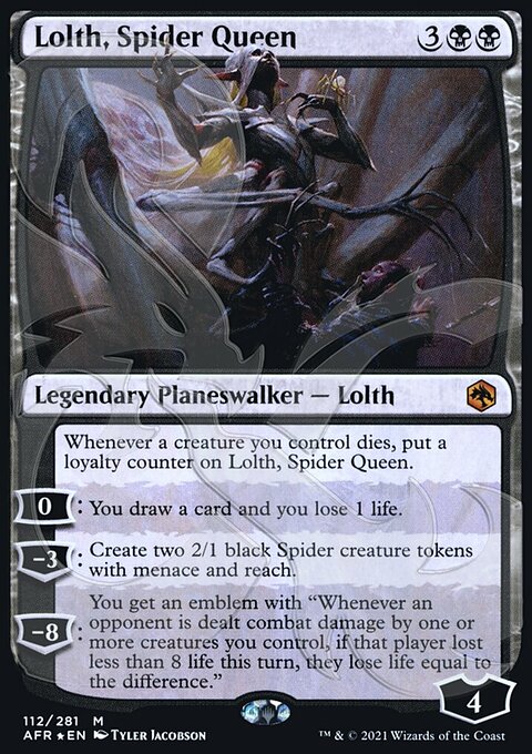 Lolth, Spider Queen (Ampersand Promo) [Dungeons & Dragons: Adventures in the Forgotten Realms Promos]