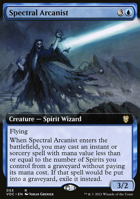 Spectral Arcanist (Extended Art) [Innistrad: Crimson Vow Commander]