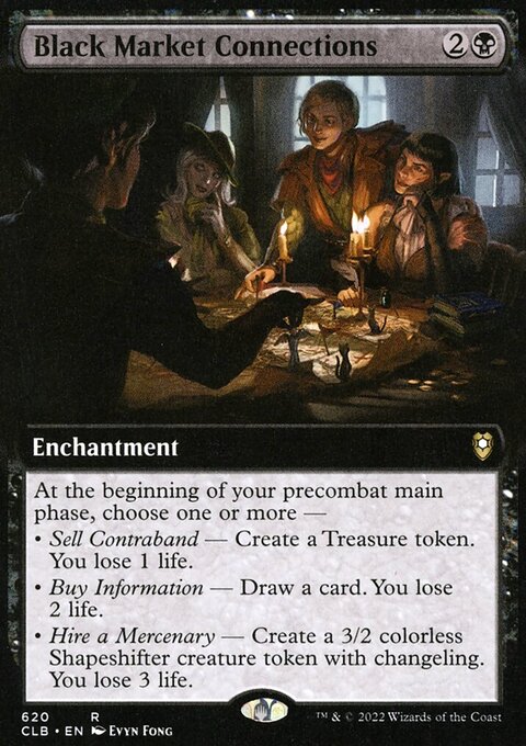 Black Market Connections (Extended Art) [Commander Legends: Battle for Baldur's Gate]