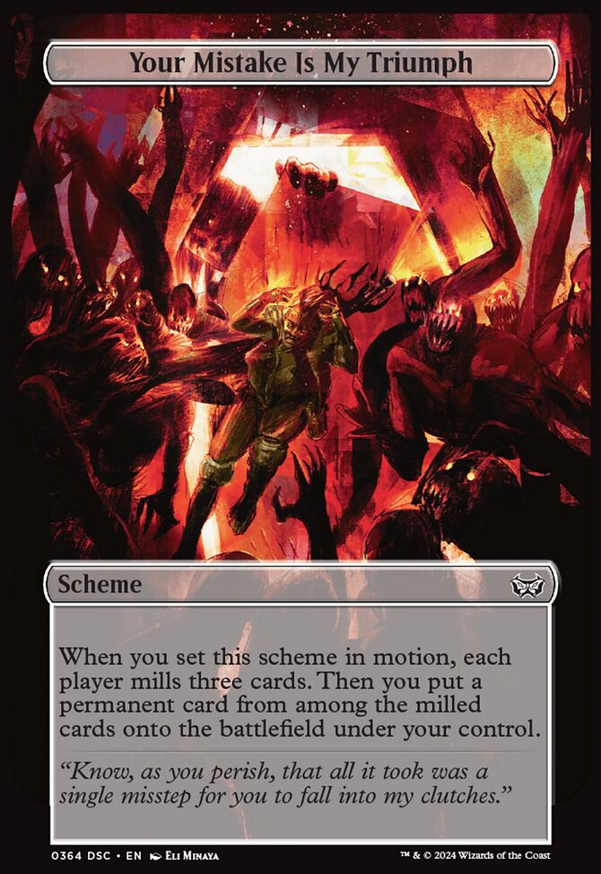 Your Mistake Is My Triumph (Full Art) [Duskmourn: Archenemy]