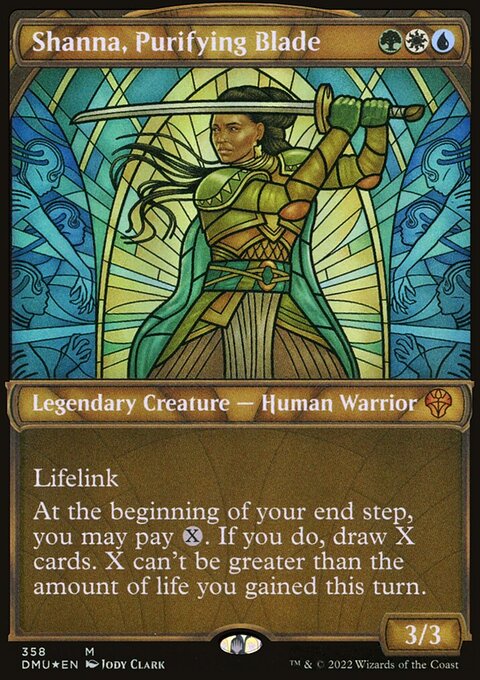 Shanna, Purifying Blade (Showcase Textured) [Dominaria United]
