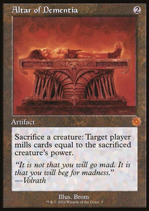 Altar of Dementia (Retro) [The Brothers' War Retro Artifacts]