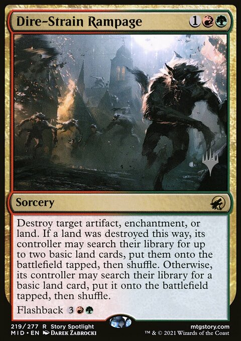 Dire-Strain Rampage (Promo Pack) [Innistrad: Midnight Hunt Promos]