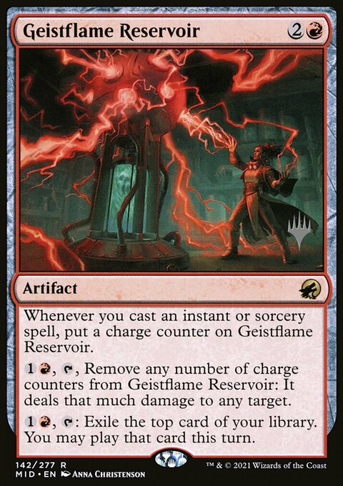 Geistflame Reservoir (Promo Pack) [Innistrad: Midnight Hunt Promos]