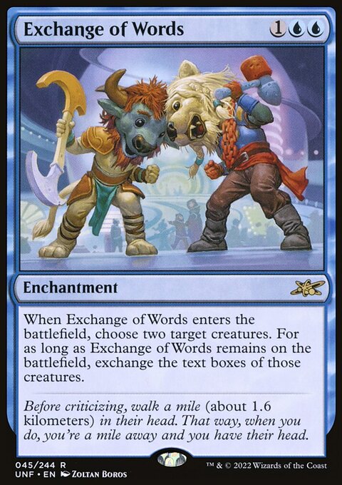Exchange of Words [Unfinity]