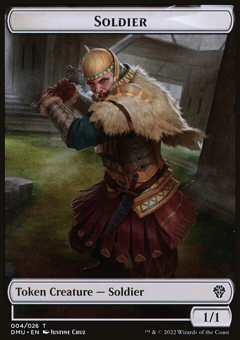 Soldier // Badger Double-Sided Token [Dominaria United Tokens]
