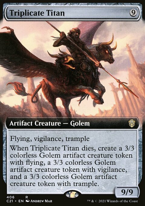Triplicate Titan (Extended Art) [Commander 2021]