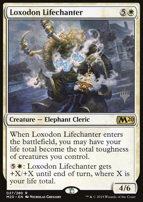 Loxodon Lifechanter [Core Set 2020 Prerelease Promos]