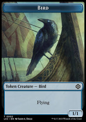 Bird // Merfolk (0003) Double-Sided Token [The Lost Caverns of Ixalan Commander Tokens]