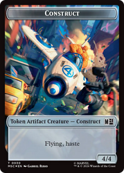 Ox (023) // Construct (030) Double-Sided Token (Surge Foil) [Marvel Super Heroes Commander Tokens]