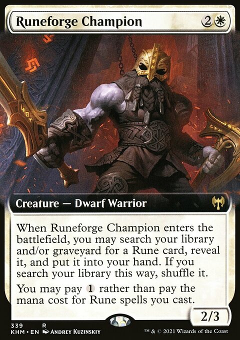 Runeforge Champion (Extended Art) [Kaldheim]