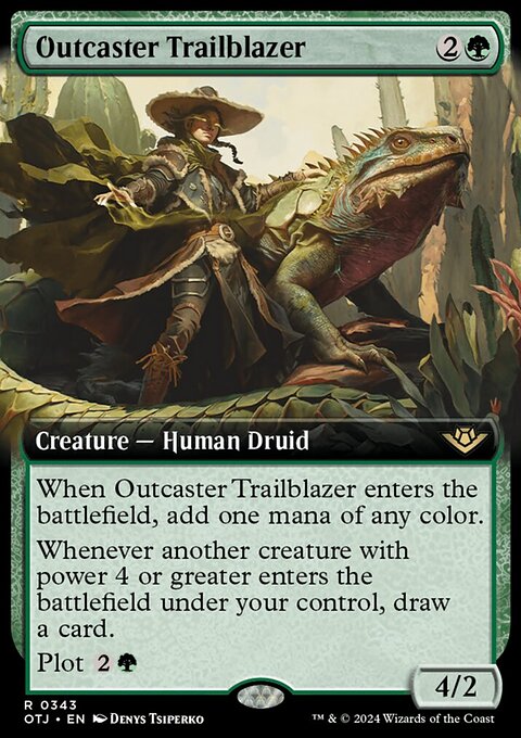Outcaster Trailblazer (Extended Art) [Outlaws of Thunder Junction]