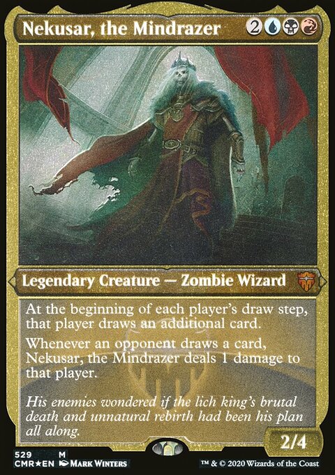 Nekusar, the Mindrazer (Etched) [Commander Legends]