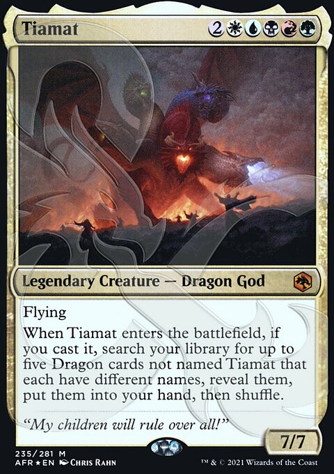 Tiamat (Ampersand Promo) [Dungeons & Dragons: Adventures in the Forgotten Realms Promos]