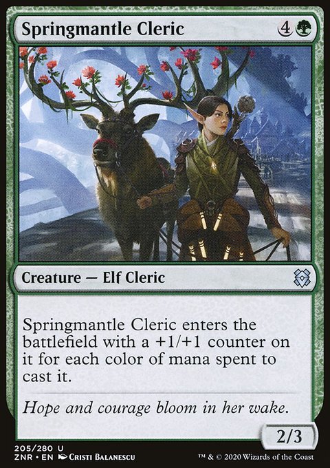 Springmantle Cleric [Zendikar Rising]