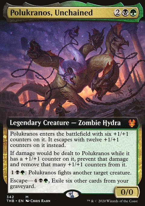 Polukranos, Unchained (Extended Art) [Theros Beyond Death]
