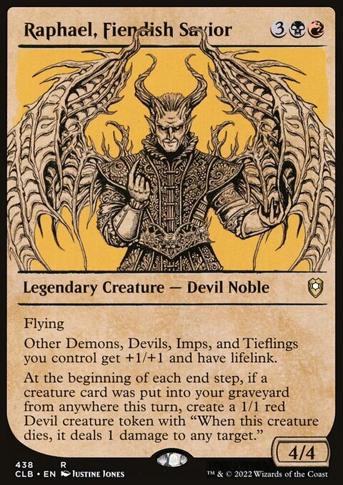 Raphael, Fiendish Savior (Showcase) [Commander Legends: Battle for Baldur's Gate]
